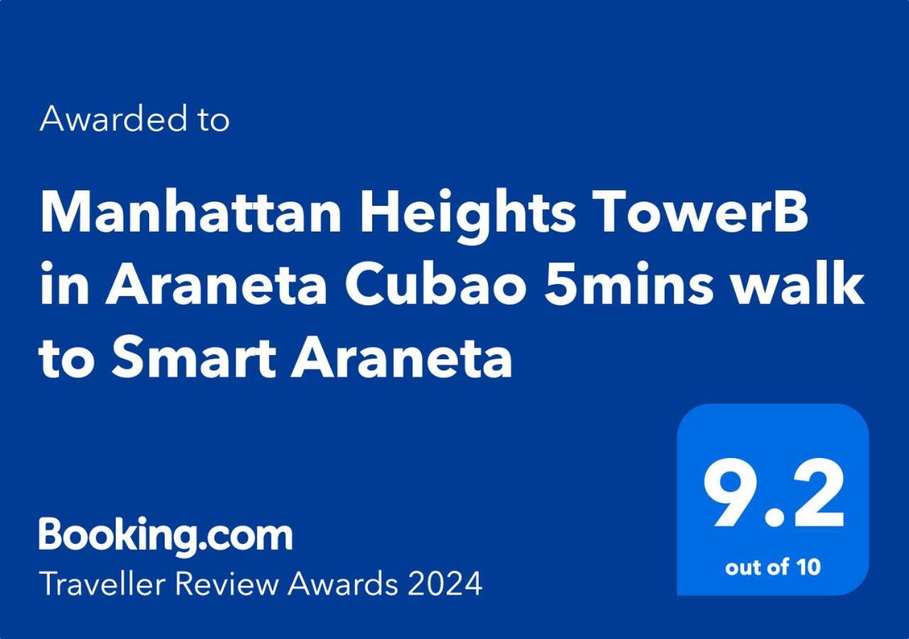Manhattan Heights Towerb In Araneta Cubao 5Mins Walk To Smart Araneta Aparthotel Manila Exterior foto